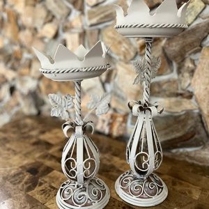 Metal candle holders